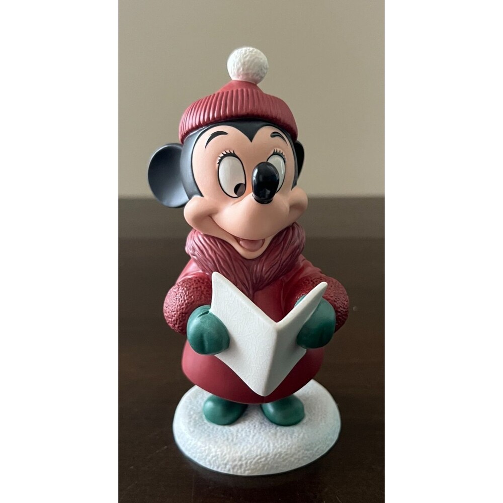 Walt Disney Classic Collection Minnie Mouse Caroler Pluto’s Christmas Tree w/COA